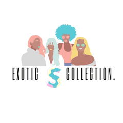 Exotic S Collection LOGO | consist of four girl, the hair are pastel color the girls are of all shades/color skin